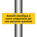 Armoire électrique à ouvrir uniquement par une personne autorisée