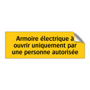 Armoire électrique à ouvrir uniquement par une personne autorisée