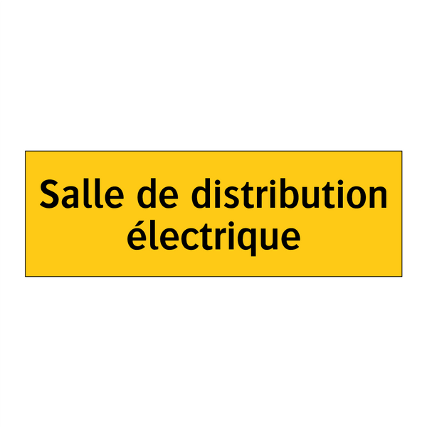Salle de distribution électrique