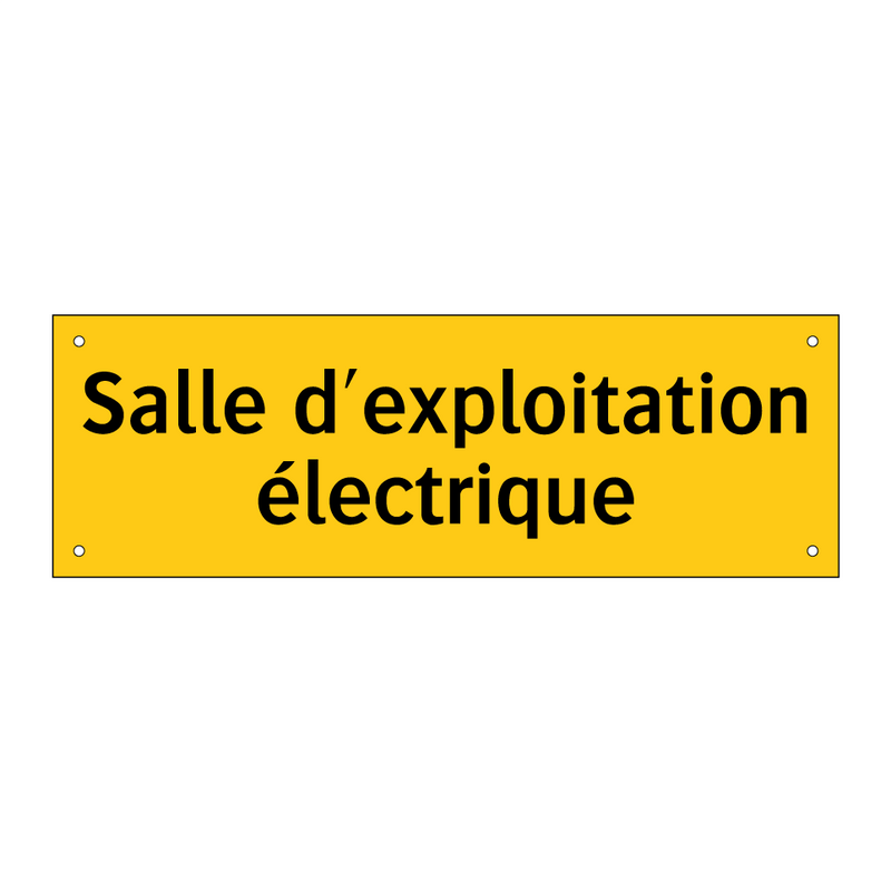 Salle d'exploitation électrique