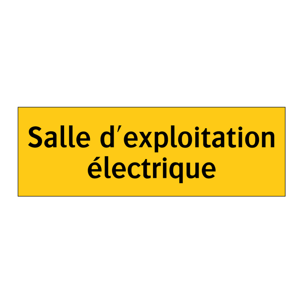 Salle d'exploitation électrique