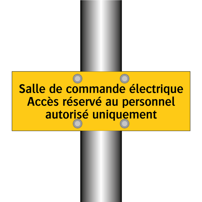 Salle de commande électrique Accès réservé au personnel autorisé uniquement