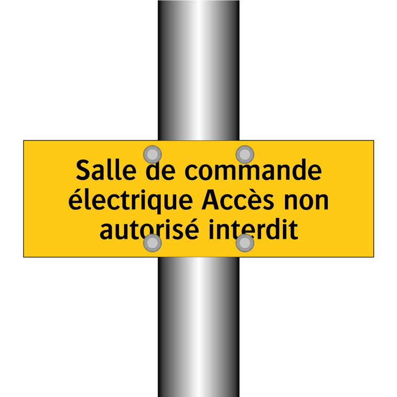 Salle de commande électrique Accès non autorisé interdit