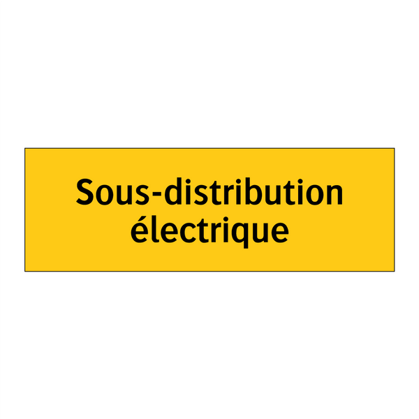 Sous-distribution électrique