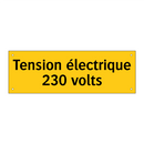 Tension électrique 230 volts