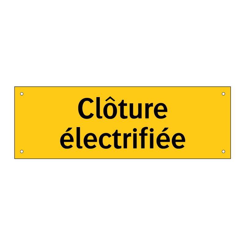 Clôture électrifiée