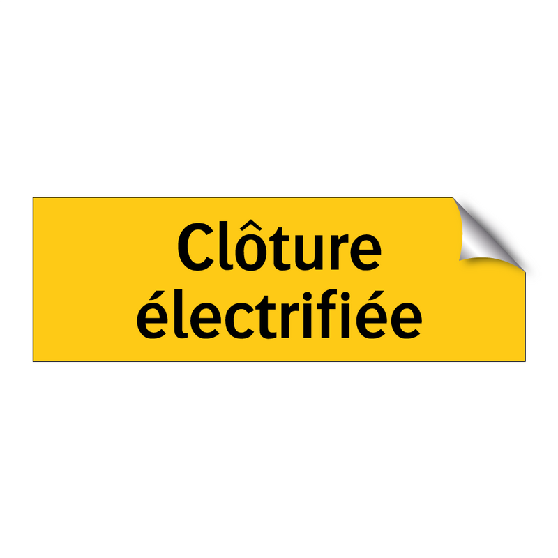 Clôture électrifiée