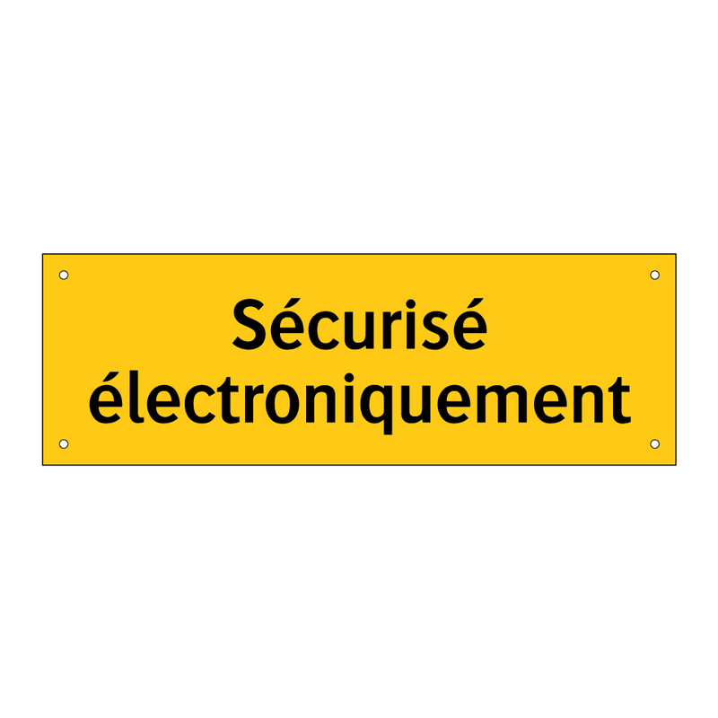 Sécurisé électroniquement