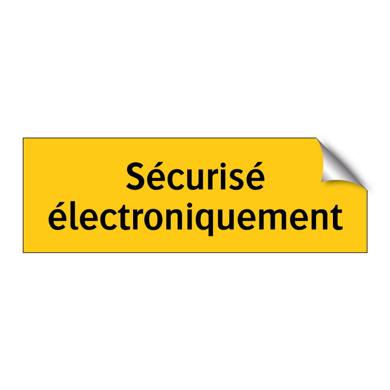 Sécurisé électroniquement