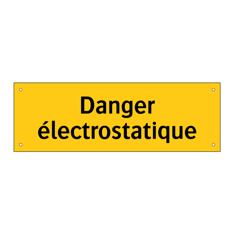 Danger électrostatique