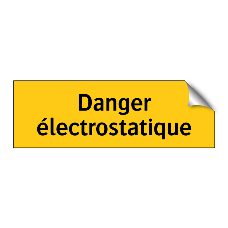 Danger électrostatique