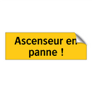 Ascenseur en panne !
