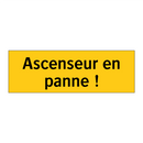 Ascenseur en panne !