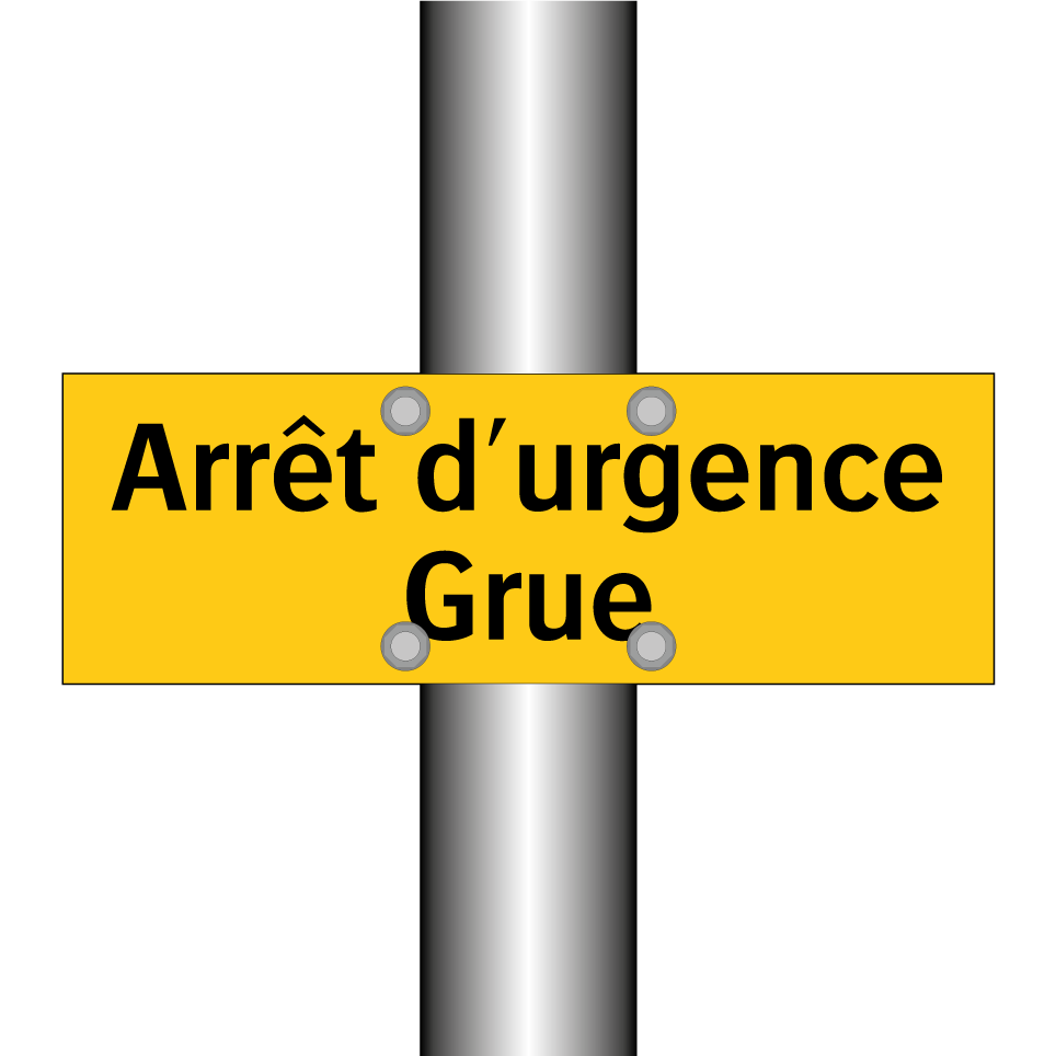 Arrêt d'urgence Grue