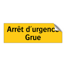 Arrêt d'urgence Grue