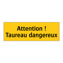 Attention ! Taureau dangereux