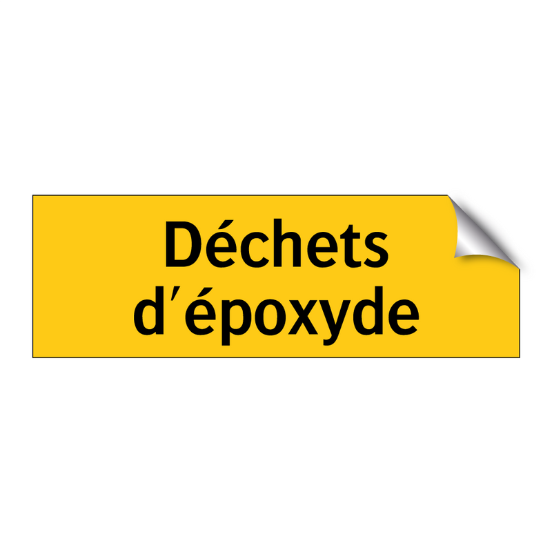 Déchets d'époxyde