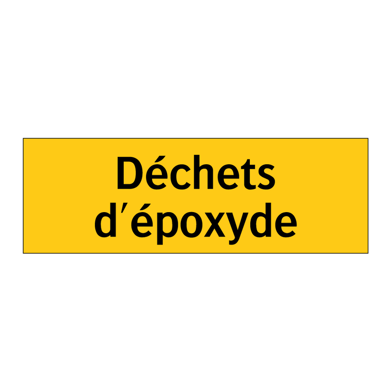 Déchets d'époxyde
