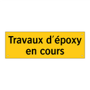Travaux d'époxy en cours