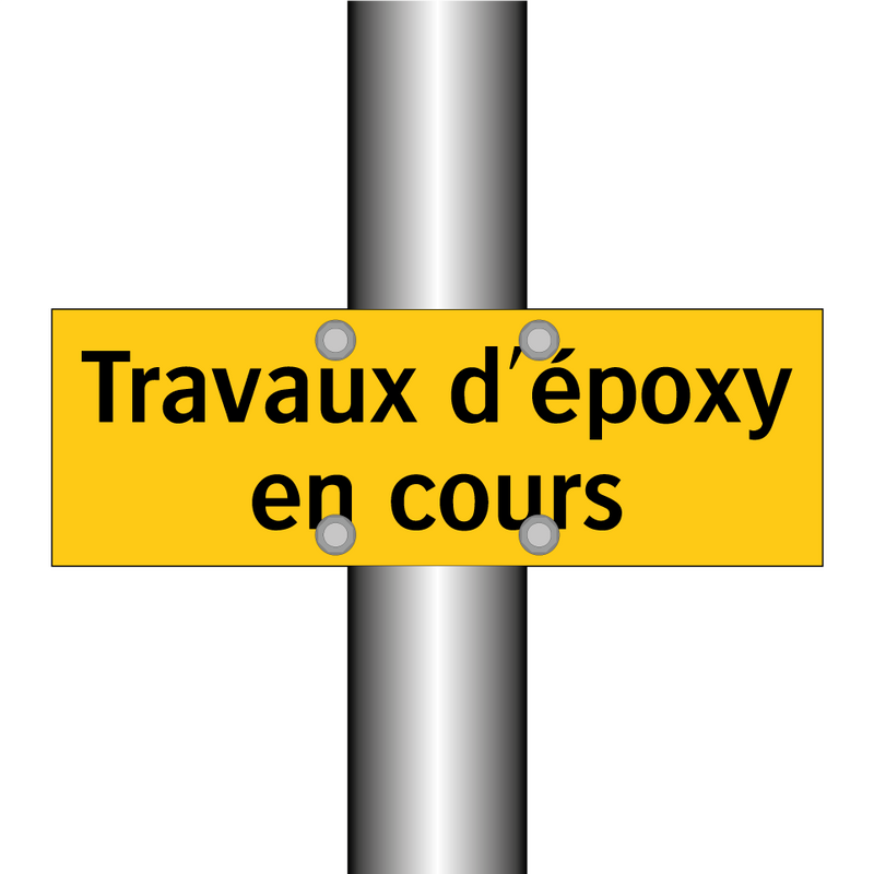 Travaux d'époxy en cours