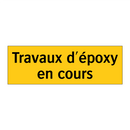 Travaux d'époxy en cours
