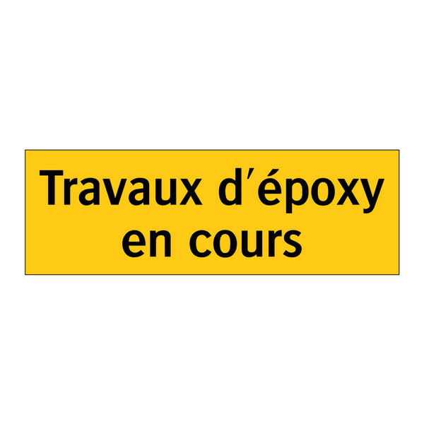 Travaux d'époxy en cours