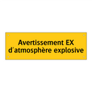 Avertissement EX d'atmosphère explosive