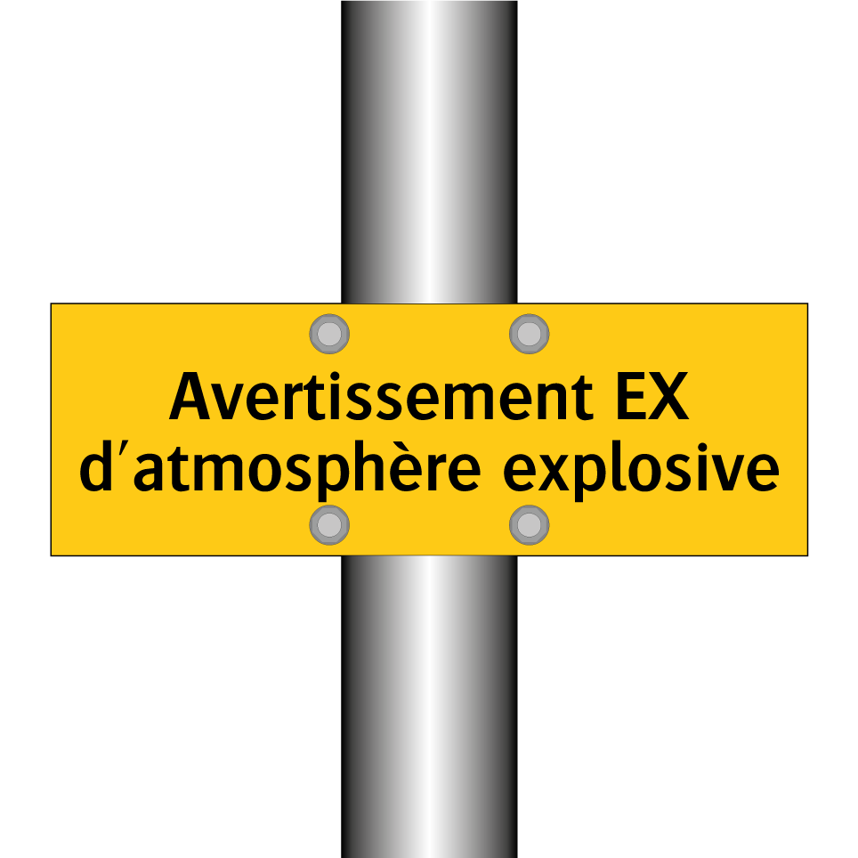 Avertissement EX d'atmosphère explosive