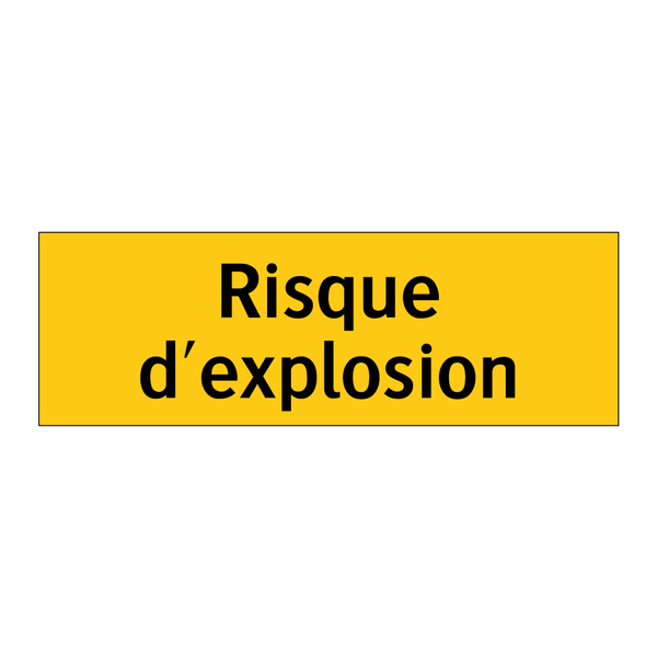 Risque d'explosion