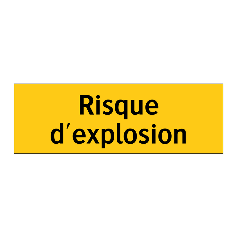 Risque d'explosion