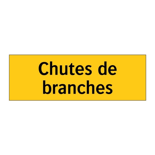 Chutes de branches