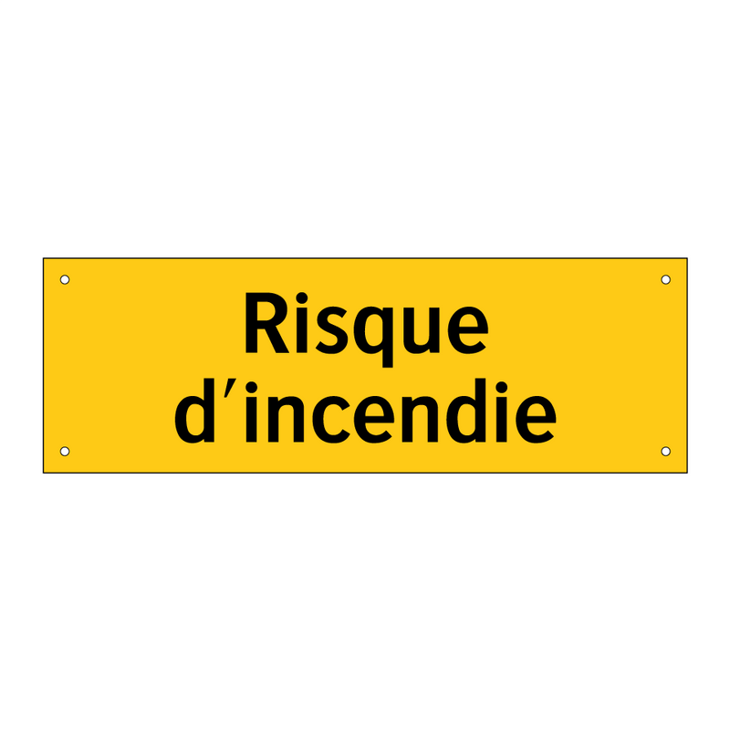 Risque d'incendie