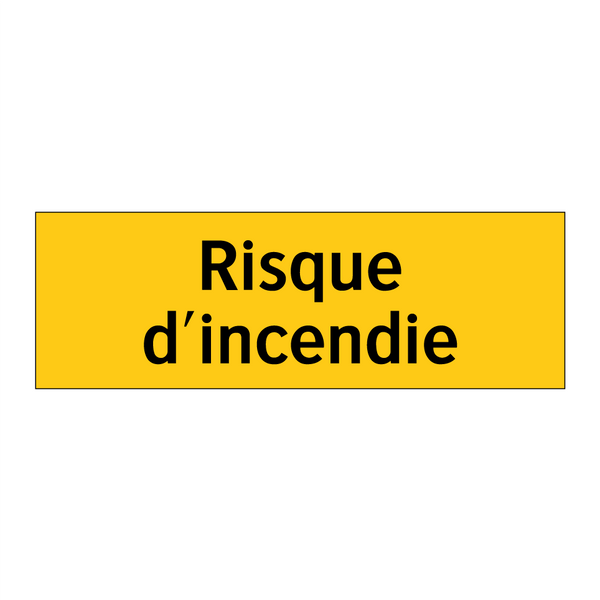 Risque d'incendie