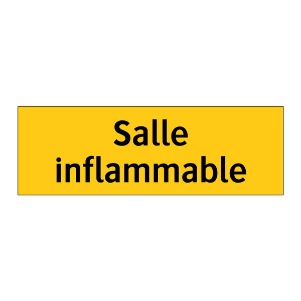 Salle inflammable