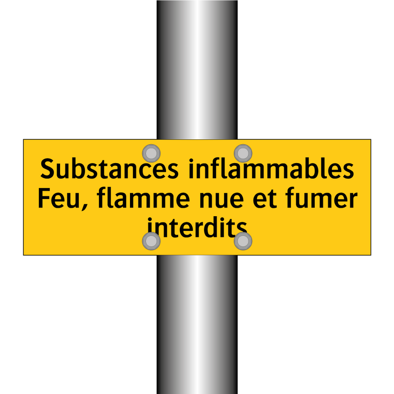 Substances inflammables Feu, flamme nue et fumer interdits