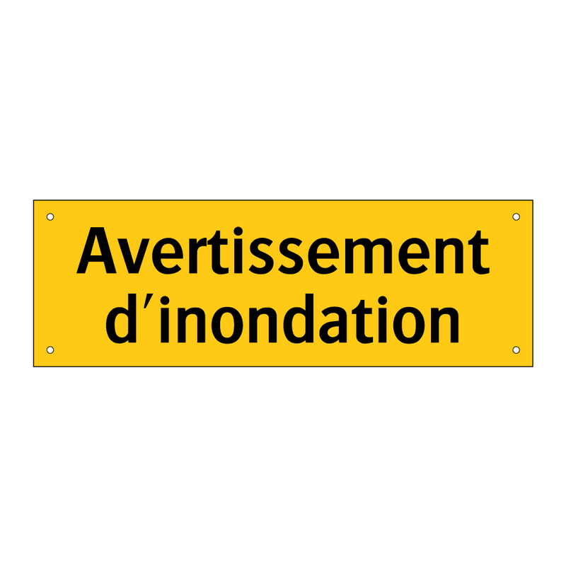 Avertissement d'inondation