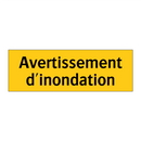 Avertissement d'inondation