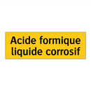 Acide formique liquide corrosif