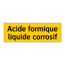 Acide formique liquide corrosif