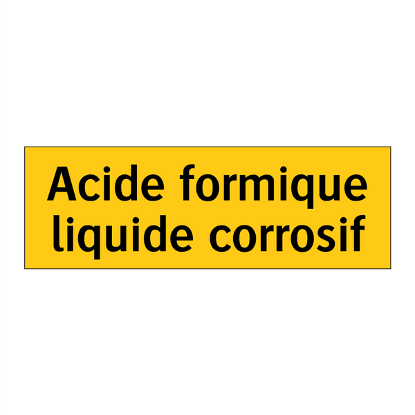 Acide formique liquide corrosif