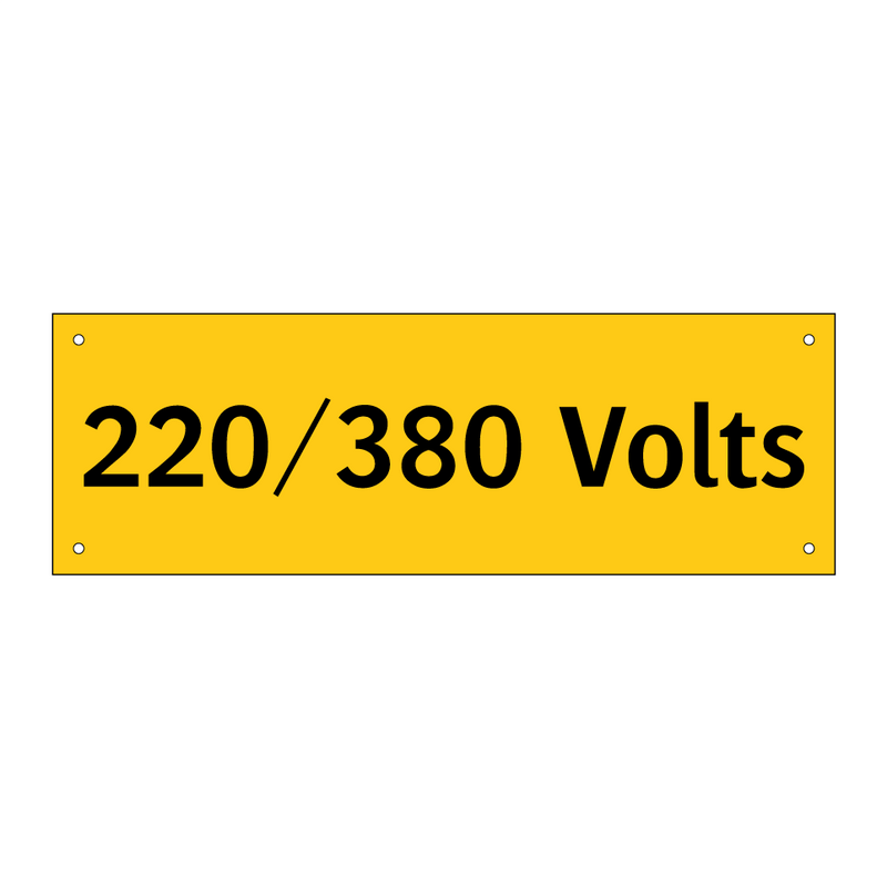 220/380 Volts