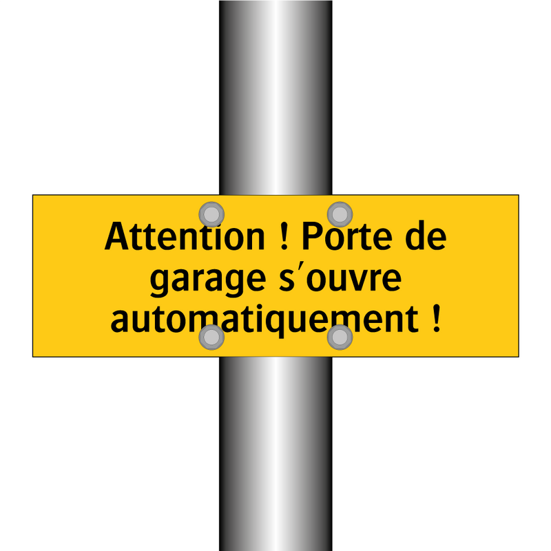 Attention ! Porte de garage s'ouvre automatiquement !