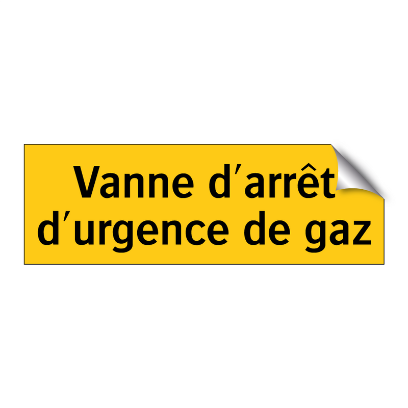 Vanne d'arrêt d'urgence de gaz