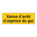 Vanne d'arrêt d'urgence de gaz