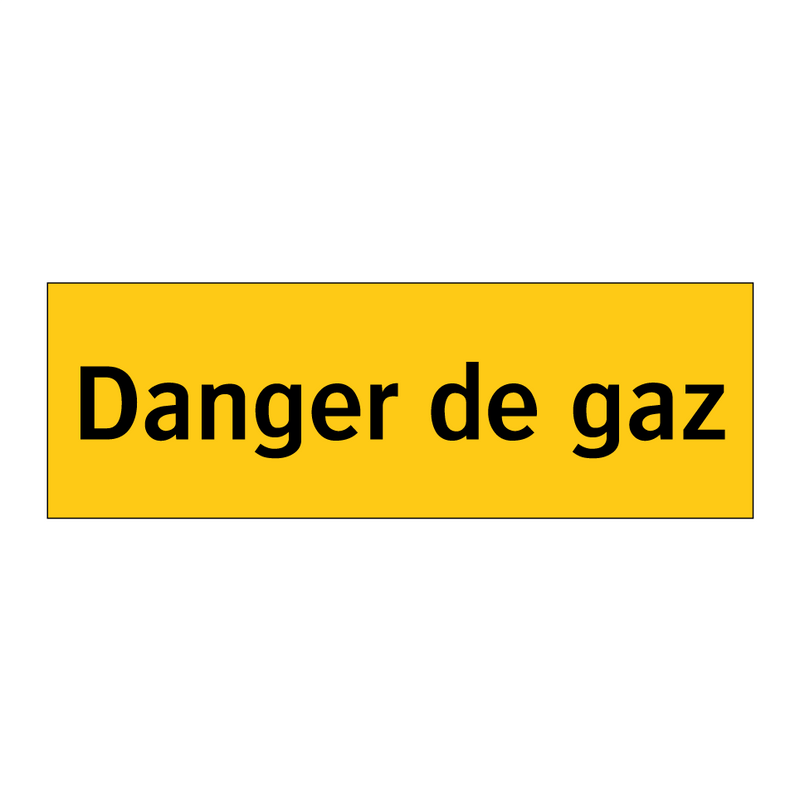 Danger de gaz