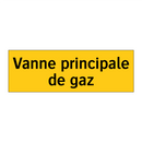 Vanne principale de gaz