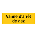 Vanne d'arrêt de gaz