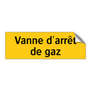 Vanne d'arrêt de gaz