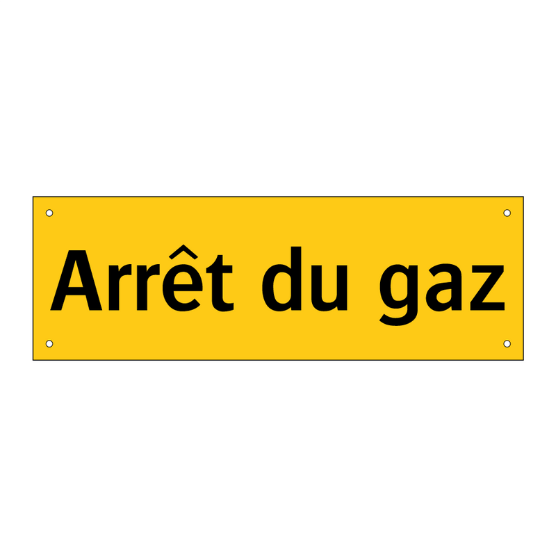 Arrêt du gaz