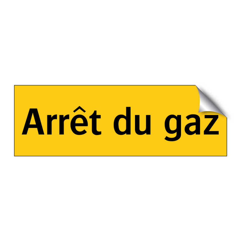 Arrêt du gaz